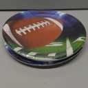 Creative Converting 331933 Football Party Dinner Plates Brown. Pack of 2
