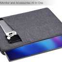 Portable Monitor Case Compatible with 18-18.5 Inch Most Large Portable Monitor Protective Sleeve Storage Bag, Space Grey(NOT FIT 18 INCH Laptop)
