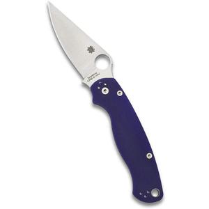 Spyderco Para Military 2 Signature Midnight Blue Knife with 3.42" CPM S110V Steel Blade and Durable G-10 Handle - PlainEdge - C81GPDBL2