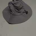 PFFY Quick Dry Waterproof Packable Bucket Hat for Women Men Outdoor Sun Hats with Detachable Chin Strap (Grey (More Fit))