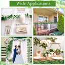 100 Pcs Fake Vines Bulk Artificial Ivy Garland Greenery Hanging Vines Green Leaves Plants for Bedroom Wedding Garden Home Wall Jungle Themed Party Decorations (722ft)