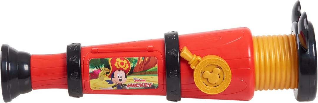 Disney Junior Mickey Mouse Adventure Spyglass with Sounds, Pirate Dress Up and Pretend Play, Kids Toys for Ages 3 Up by Just Play