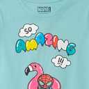 Amazon Essentials Disney | Marvel | Star Wars | Frozen | Princess Girls and Toddlers' Short-Sleeve T-Shirts, Multipacks (X-Large, Black/Blue/Grey/White Marvel Super Hero)