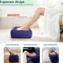 Inflatable Foot Rest Pillow for Airplane - Kids Car Bed with 3 Layers Height Adjustable,Portable Leg Rest for Under Desk,Travel Essentials Great for Office,Home,On Road,Leak-Proof
