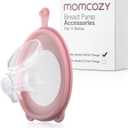 Momcozy Double-Sealed Flange 24mm Only for Momcozy V1 Pro/V2 Pro Breast Pump. Original V1 Pro/V2 Pro Breast Pump Replacement Accessories, 1PC (24mm) (Transparent)