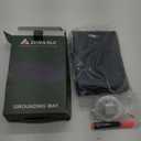 Grounding Mat for Bed,Energy Mat Grounding Pad for Sleeping, Relieve Stress,Improves Sleep,Anti-Static Mat,Anti-Slip Ground Mattress with 15 Feet Cord and Test Pen (Black,Twin 39x26.89)