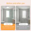 Bathroom Exhaust Fan with Light, 120 CFM Quiet Ventilation Fan with 6200K 12W LED Light 1.0 Sones Low Noise, 4" Duct Included Square Ceiling Mount Vent Fan for Shower Bathroom Office Home