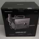 InoKraft Airbrush Kit with Air Compressor- 1/6 HP Quiet Air Compressor, Gravity Airbrush with 3 Tips 0.2, 0.3 & 0.5 mm- Hose, Holder, How-To Guide- Airbrush Paint Set for Model Painting gift 4 Colors