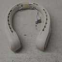 FrSara Neck Fan, Portable Personal Fan Strong Wind, 5200mAh, Air Volume,360 Cooling, No Hair Twisting, Air Volume On 2 Sides, Non-Slip, Quick Charge, Long Use Time, Birthday Gift for Women, Dad, Men (White)