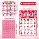 OHOME Valentines Crafts for Kids - Valentines Bingo Cards - Kids Gifts for School Classroom | 24 Players Valentines Day Accessories Party Favors - Valentine Toys Games for Boy Girl