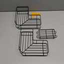 YASONIC Shower Caddy Corner, 3-Pack Adhesive Rustproof Stainless Steel Shower Shelves with Soap Holder, No Drilling Shower Organizer Corner for Dorm, Renters Bathroom, Black