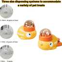 Duck Interactive Treat Dispenser Toy for Cats and Dogs - Slow Feeder Puzzle for Mental Stimulation & Anxiety Relief - Helps Reduce Vomiting and Overeating - Indoor Enrichment for Small & Medium Pets