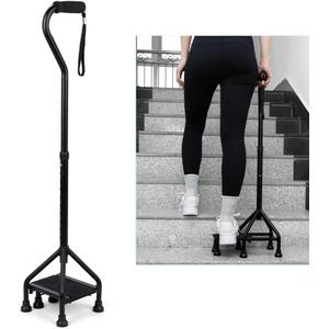 MMingo Adjustable Stair Climbing Assist Cane for Seniors, Non-Slip Walking Aid for Stability and Mobility on Stairs, Walk Up and Down with Ease