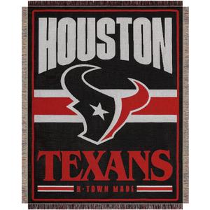 FOCO NFL Team Logo Woven Tapestry - 46" x 60" (Black)