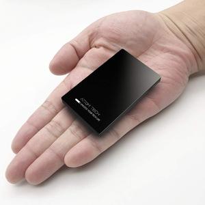 Dual USB Output Super Slim Power Bank Ultra Thin, 3000mAh Portable Charger Mini External Phone Battery Pack Small Dual Outlet, Emergency Phone Power Backup (Black)