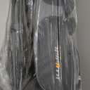 14 Way Golf Bags for Men-Premium PU Leather Golf Bag with Stand, Golf Stand Bag with Detachable Dual Strap, Rangefinder Pouch, Full Length Dividers (Gray-Prime)