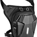 ISEYOU Thigh Bag, Motorcycle Leg Bag for Men Women, Drop Leg Bag with Removable Leg Straps, Multifunctional Leg Pouch for Cycling Hiking Camping Fishing Travel Outdoor