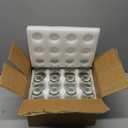 Lyellfe Set of 12 Glass Bud Vase, Clear Vases for Flowers, Small Vintage Floral Vase in Bulk for Centerpieces, Office, Dinning Table, Wedding Reception