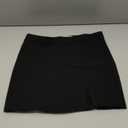 Wrotorea Womens Black Mini Skirt High Waist High Slit Sexy Bodycon Mini Skirt 0290 (M,Black)