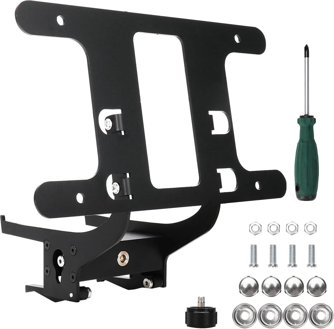 Front License Plate Holder for 2024 2025 Tesla Model 3 Highland, No Drill/No Adhesive License Plate Frame, Anti-Theft Lock, OEM Fit, Anodized Aluminum Bracket