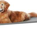 Amazon Basics Cooling Breathable Elevated Dog Bed with Metal Frame for Large Dogs, 51 x 31 x 8 Inch, Grey (Large (Pack of 1), Grey)