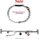 Bling Bands Compatible with Apple Watch Band 38mm 40mm 41mm 42mm 44mm 45mm 49mm Ultra Iwatch SE Series 8/7/6/5/4/3/2/1, Women's Rhinestone Charms Strap Double Tour Chain Bracelet Wristband Stainless Steel