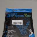 Lux Dual Grip Socks - Soccer Grip Socks for Men and Women. GripArray Performance & Comfort (Large, Black)