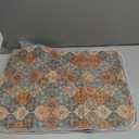 Nunubaby Washable Pee Pads for Dogs, Stylish, Non-Slip and Leak-Proof Pee Mat, Ultra-Absorbent Reusable Potty Pad For Crates and Floors(Cream/Multi, 18" x24" )