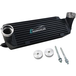 Front Mount Intercooler Compatible for 2006-2017 BMW E82 E88 135i 1M E90 E91 E92 E93 335(x) i E89 Z4 35i 35is N54 N55 Turbo Aluminum Inter Cooler