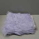 Softlife Square Faux Fur Sheepskin Chair Cover Seat Cushion Pad Super Soft Area Rugs for Living Bedroom Sofa (1.6ft x 1.6ft, Lavender) 1 pack