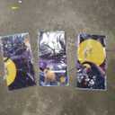 ssailue decor Halloween Tablecloth Jack Skellington Christmas Disposable Plastic Table Cover Jack and Sally Theme Dinner Party Decoration Party Supplies, 70 x 43 Inch （3 Pack）