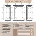 JBER Peel and Stick Wall Molding Kit, 6 Pre-Cut Bilinear Panels, White