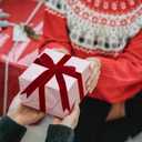 Christmas Burgundy Velvet Ribbon, 5/8 Inch x 30 Yard Vintage Single Face Spool Satin Velvet Ribbon for Christmas Wreath Decoration DIY Bow Craft Gift Wrapping Wedding Ornaments Party Home Decor