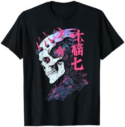 Anime Manga Cyberpunk Aesthetic Techwear Harajuku T-Shirt, Size S