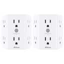 2 Pack Surge Protector Outlet, Outlet Splitter, Multi Plug Wall Outlet with 6 Wall Outlets, Outlet Adapter, Plug Extender, Outlet Extender for Home Office Dorm Room