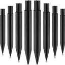 8.26 Inch Plastic Ground Spikes Stakes Solar Lights Spikes Replacement ABS Lights Stakes for Christmas Garden Lights (8 Pieces)