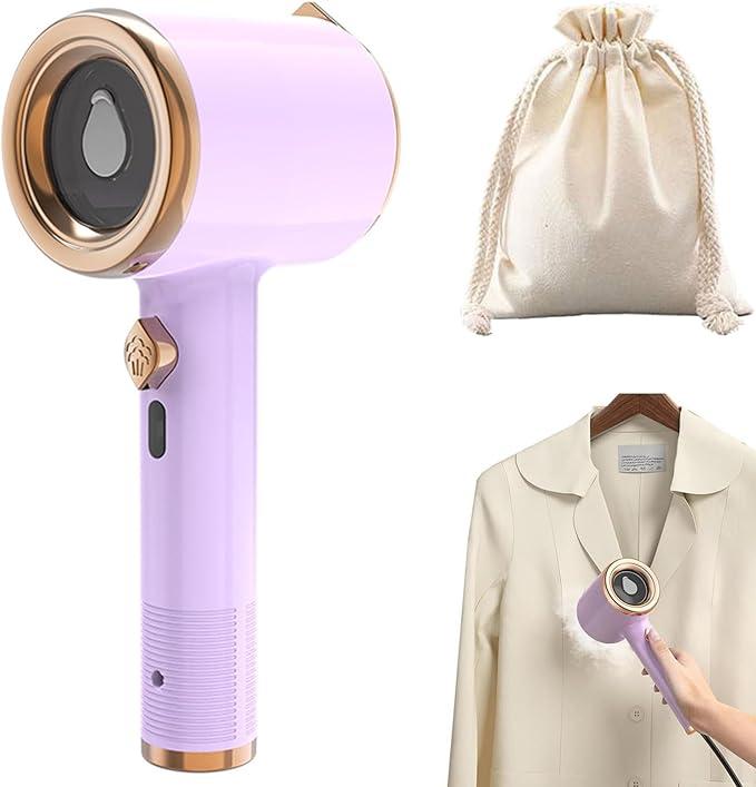 FXiaoy Portable Mini Ironing Machine, Mini Ironing Machine, Handheld Mini Ironing Machine Travel and Handheld, Portable Mini Steam Iron, Portable Iron Steamer for Clothes (White)