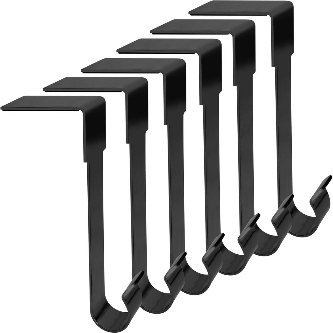 Christmas Stocking Holder Hanger, 6 Pack Stocking Holders for Fireplace and Mantle for Xmas Holiday Party Decorations