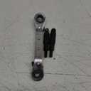 Hvac Service Wrench Tools:3/16 to 3/8 5/16'' x 1/4''Air Conditioner Valve Ratchet Wrench with 2 Hexagon Bit Adapter Kit for Air Refrigeration and Equipment Repair Tools Clearance