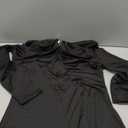 BORIFLORS Long Sleeve Jumpsuit for Women Sexy Turtleneck One Piece Bodycon Rompers Clubwear (Black) XL