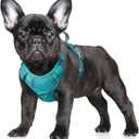 BARKBAY No Pull Dog Harness Large Reflective Dog Harness with Front Clip and Easy Control Handle for Walking Training Running with ID tag Pocket(Ocean Blue,S)