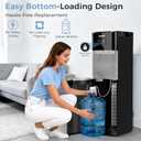 OSTBA Bottom Loading Water Cooler Dispenser for 3 & 5 Gallon Bottles, Hot, Cold & Room Water, LED Display, Child Safety Lock, Stainless Steel Tank Water Dispenserfor Home & Office