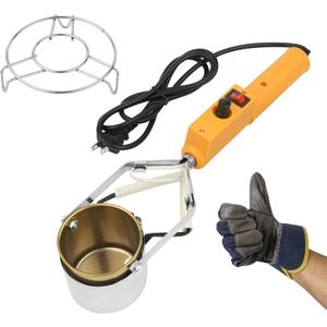 Lead Melting Pot, Lead Melting Pot for Fishing & Bullets Molds Kit, Electric Melting Pot for Lead, Crucibles for Melting Metal, Suitable for Fishing Weight Molds & Metal Pendant DIY300W