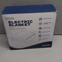 Heated Blanket Throw,Waffle Weave Electric Blanket, Rapid Heating,LCD Controller,6 Temperature Settings, 4-Hour Auto Shut-Off,ETL Certified, Machine Washable, 50“ × 60”,Luxury Black