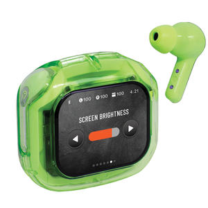 True Wireless Translucent Earbuds with Touch Screen