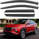 Window Visors Rain Guards for 2022 2023 2024 2025 Hyundai Tucson, Out-Channel Window Vent Wind Deflectors Visors Shades for 22 23 24 25 Tucson SE SEL N-Line Limited