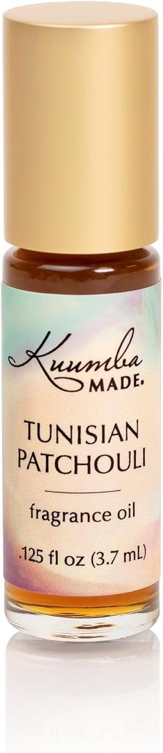 Kuumba Made Tunisian Patchouli Fragrance Oil Roll-On 0.125 fl oz (3.7ml) | Rollerball Perfume | Alcohol Free