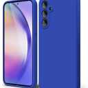 oakxco Designed for Galaxy A54 5g Case Silicone, Neon Vibrant Bright Color, Soft Rubber Gel Phone Case for Women Girl Cute, Thin Slim Flexible Protective TPU 6.4", Royal Blue