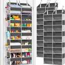 2 Pack Over the Door Organizer 5 Tiers, Extra Large Behind Door Storage of 10 Compartments, 80 lbs Weight Capacity Over Door Organizer, Door Hanging Organizer for Closet, Diaper Organizer,Room storage