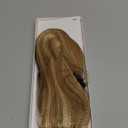 Rich Choices Short Halo Hair Extensions Real Human Hair Remy Hairs Halo Extension for Women Invisible Wire Clip in Hairpiece for Short Hairs 12 Inch #12P613 Golden Brown Highlight Bleach Blonde